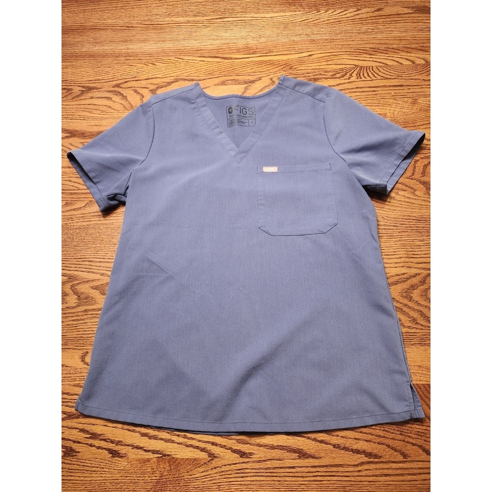 FIGS Scrub Top Womens Technical Collection Blue‎ Size Medium